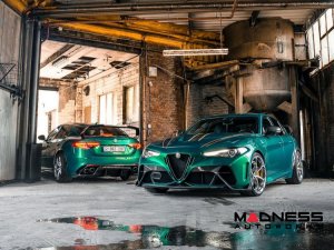 Alfa Romeo Giulia GTAm Style Front Bumper - Carbon Fiber - Without Parking Sensors